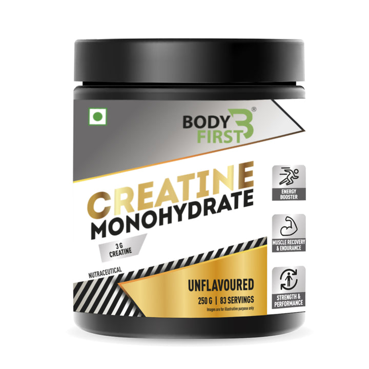 BodyFirst® Creatine Monohydrate 3g for Fitness & Intense Workout | Muscle Strength, Muscle Recovery & Energy Booster